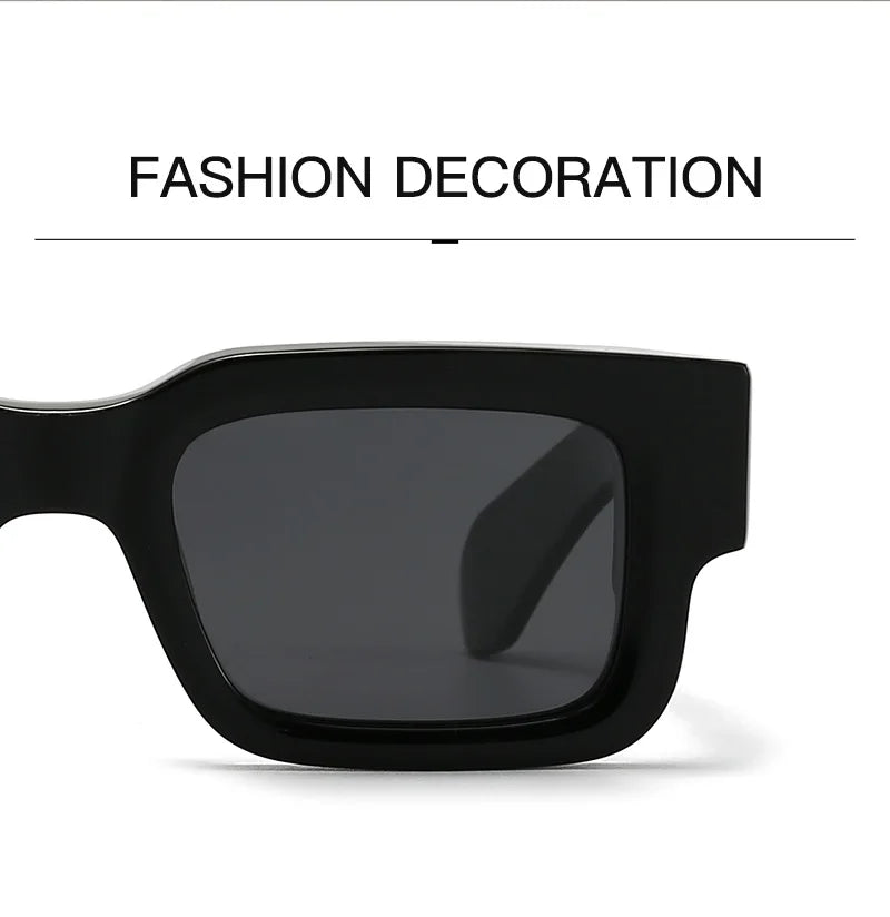 Square Polarized Sunglasses Original Acetate Frame — Black | KIMLUD
