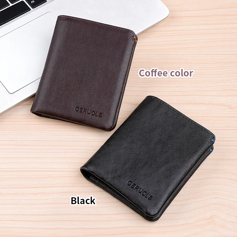 Wallet - RFID Blocking - Genuine Cow Leather - Card Slots | KIMLUD