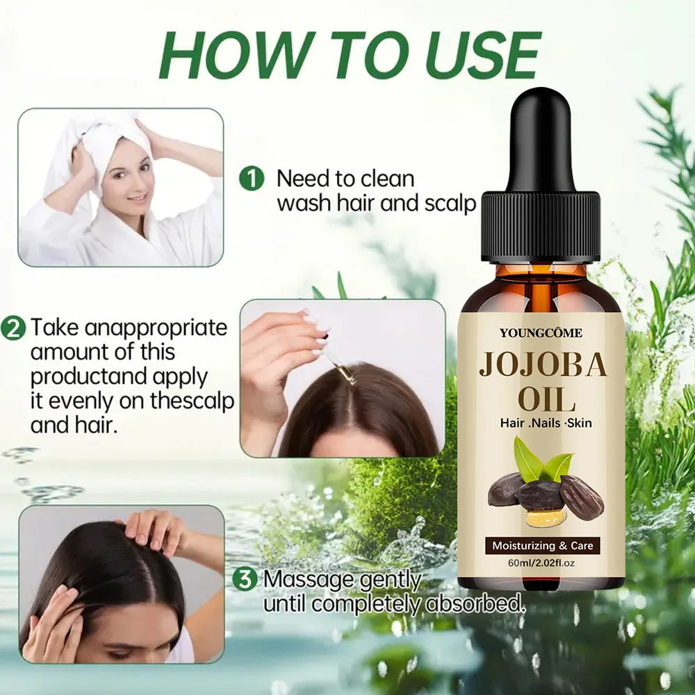 Organic Jojoba Oil For Face And Hair — Amber | KIMLUD