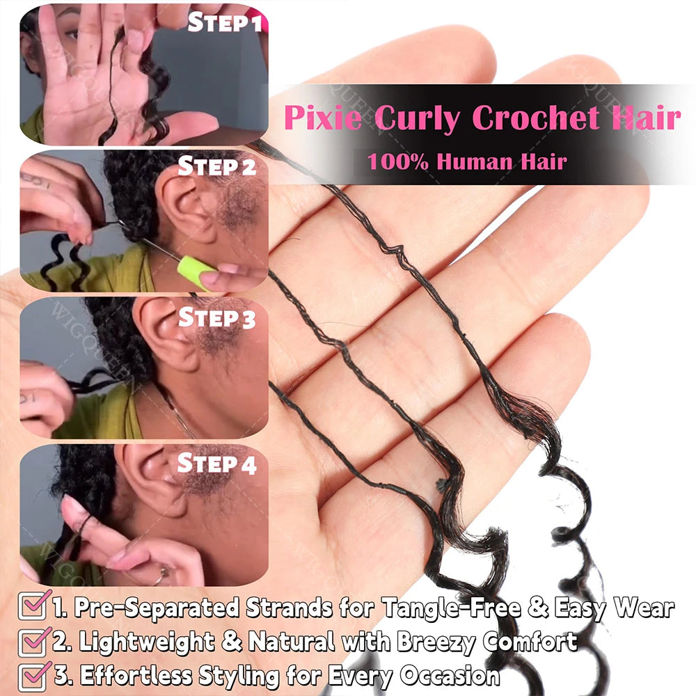 Small Spirals Crochet Hair Extensions For Braid — Honey Blonde | KIMLUD