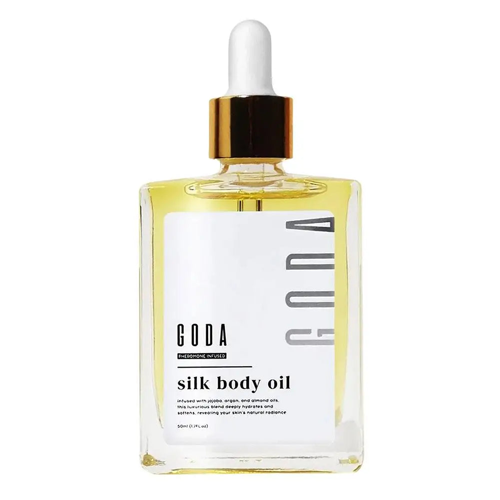 GODA Silk Body Oil & Pheromone Fragrance Essential Oil, Non-Greasy, Reduces Roughness, Reduces Blemishes, Balances Water And Oil