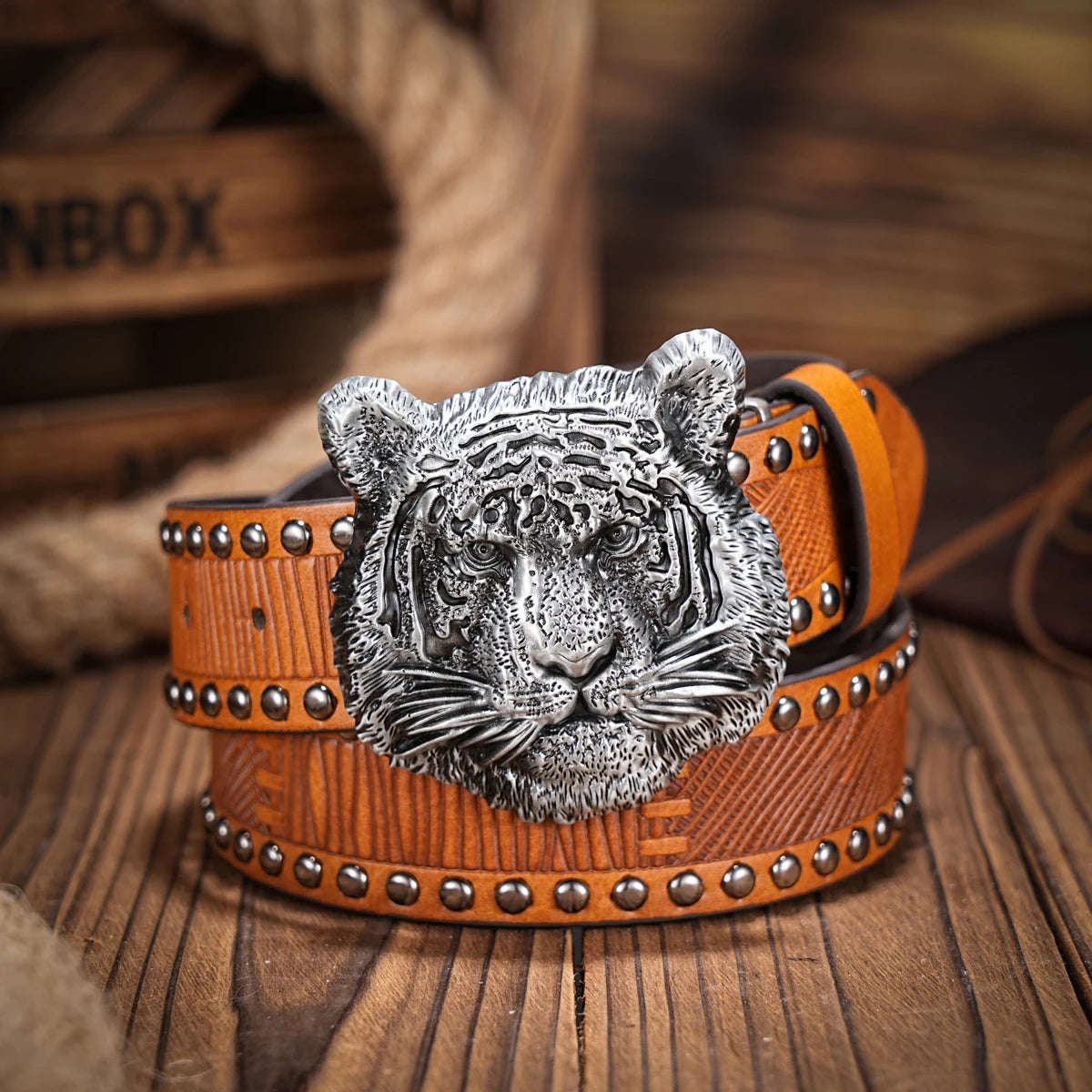 Belt – Retro Western Style – PU – Metal Buckle – Unisex | KIMLUD
