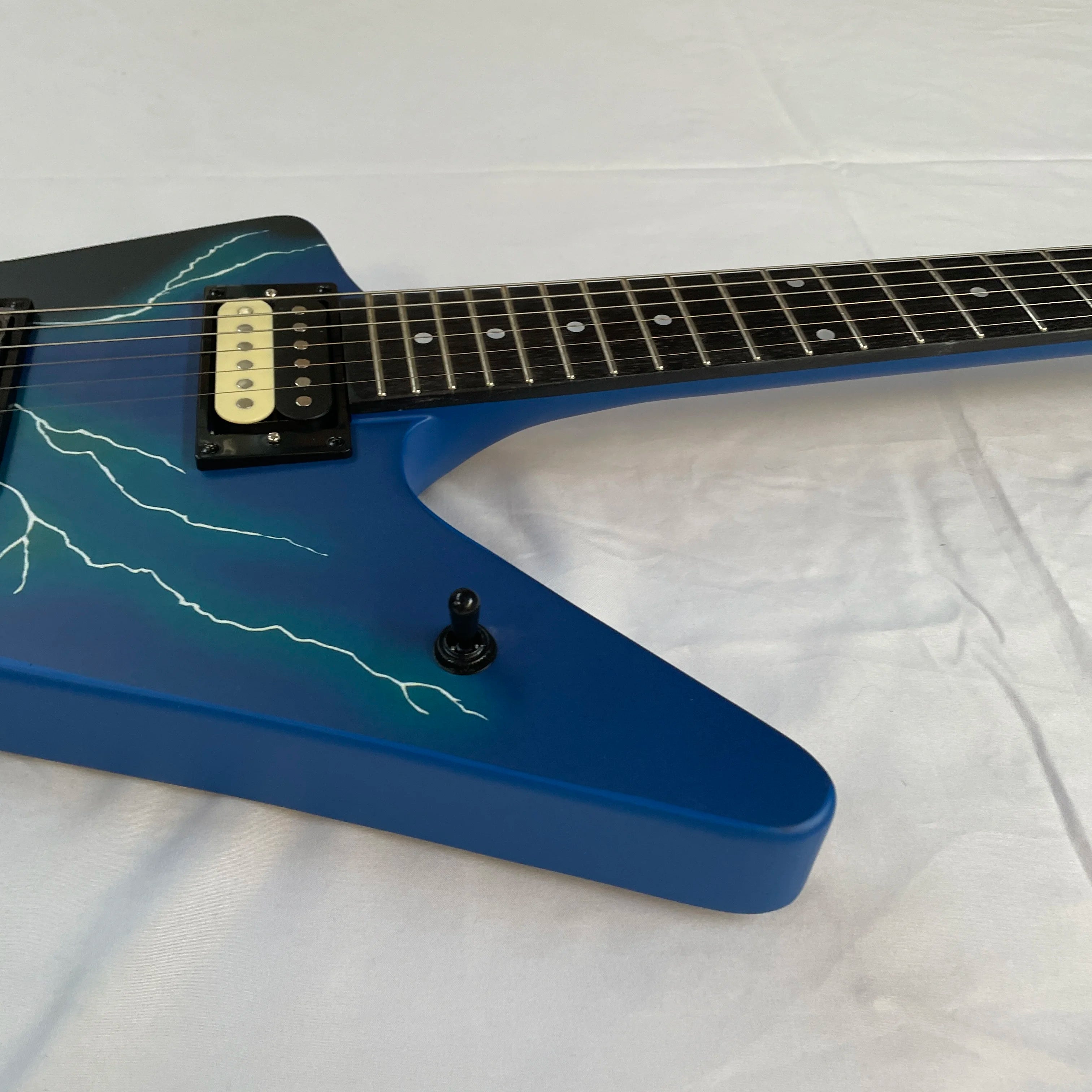 DEEP Blue lighting Guitar Custom Electric Guitar dimebag Fast Free Ship In Stock