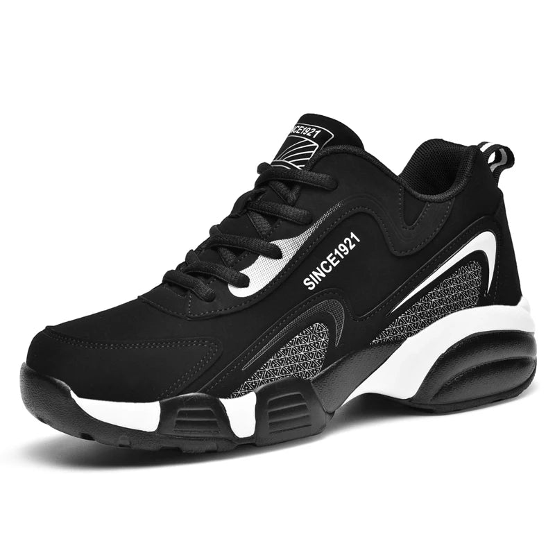 Corduroy Sneakers Casual Thick-Bottom Walking Shoes — Black | KIMLUD