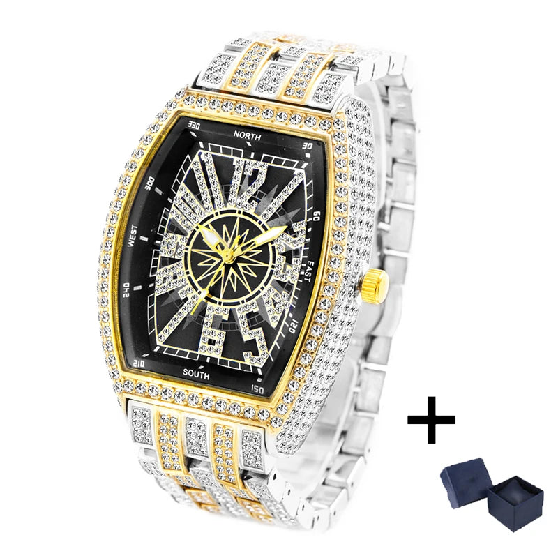 Stainless Steel Mens Luxury Wristwatch — Silver | KIMLUD