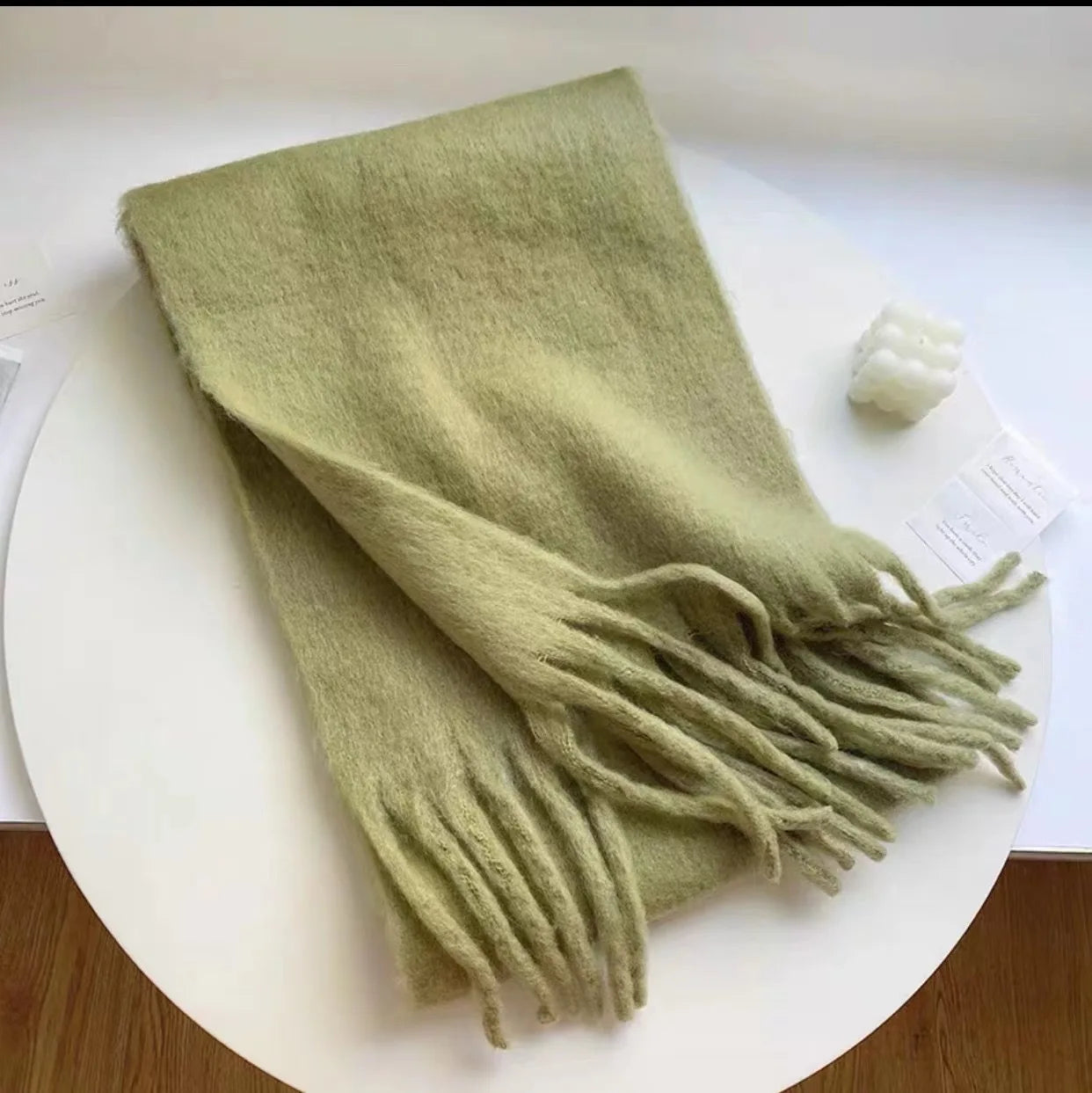 Cashmere Shawl Wrap With Long Tassels For Winter Elegance — Deep Burgundy | KIMLUD