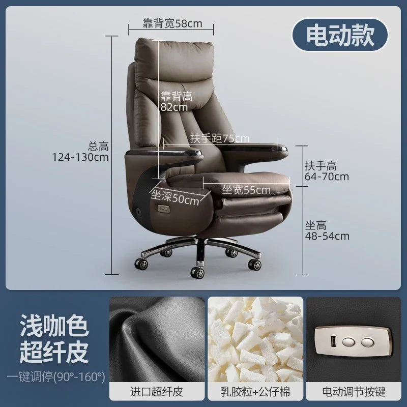 Zero Gravity Executive Chair Ergonomic Rolling — Taupe | KIMLUD