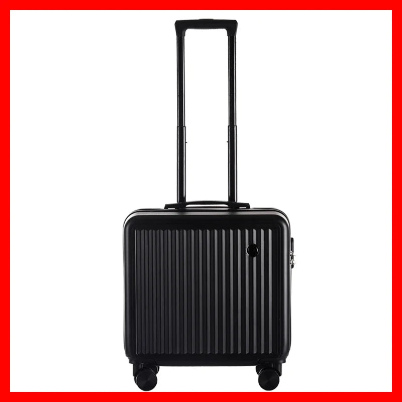 Front Opening Travel Suitcase Universal Wheel Rolling Luggage Bag Men and Women Lightweight Boarding Trolley Case18 20 Inch