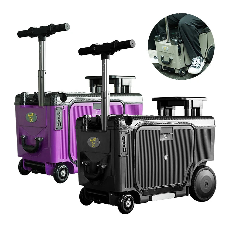 ABS-PC Luggage 20 Inch Electric Trolley — Custom Color | KIMLUD