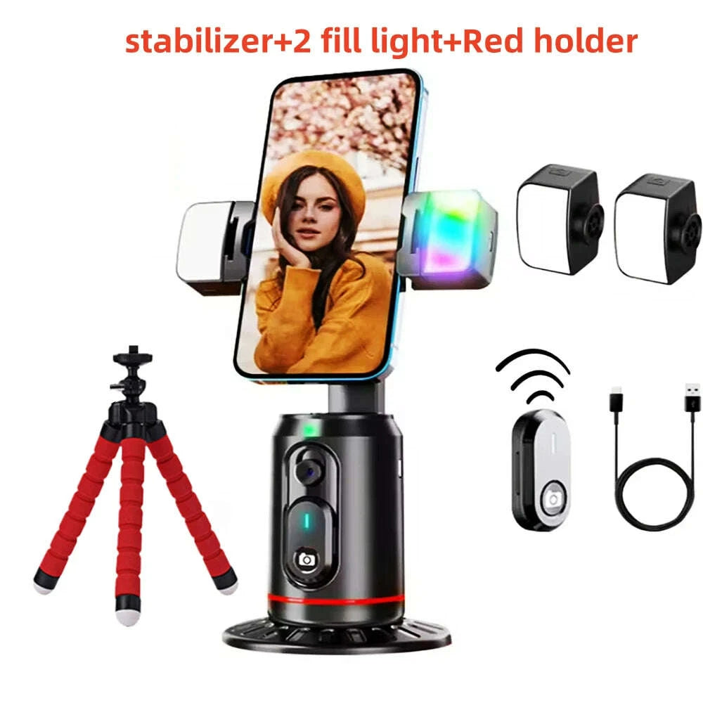 fangtuosi-360-rotation-follow-up-gimbal-stabilizer-monopod-desktop-tracking-gimbal-with-remote-for-phone-live-photographykimludkimlud-35571250