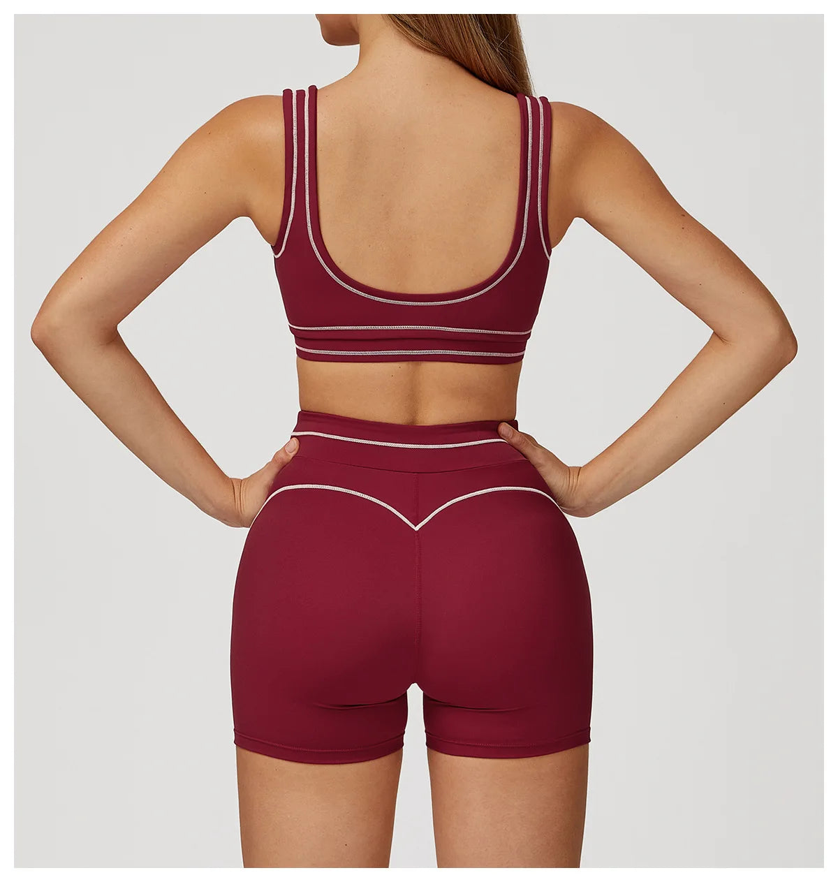 Knit Yoga Sports Bra Backless Breathable Elastic Support For Running And Workout — Mauve | KIMLUD