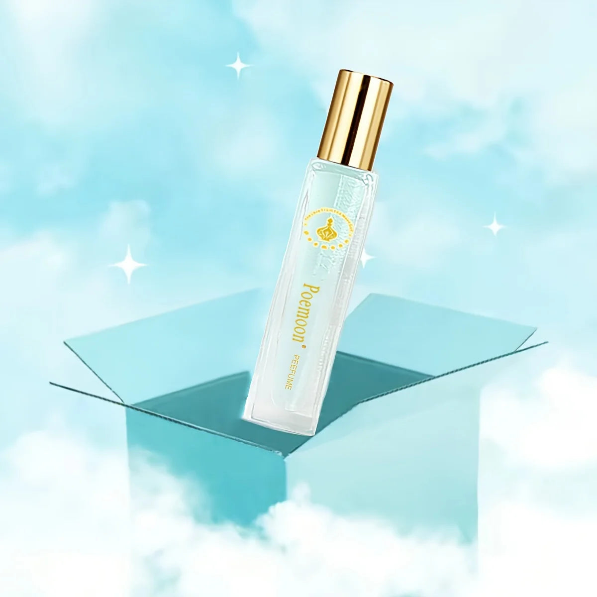 Sculpted Floral Pheromone Roll-On Perfume — Clear | KIMLUD