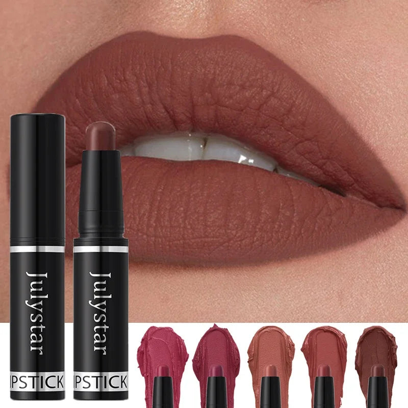 Matte Lipstick Pencil – Long-Lasting Waterproof – Nude Brown | KIMLUD