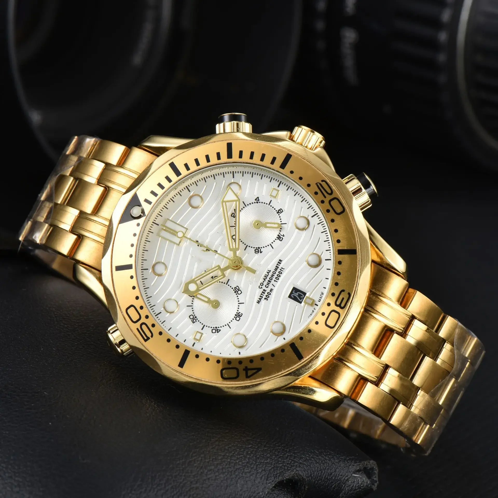42mm Fully Automatic Mechanical Watch -NH35movement, Ceramic Bezel, Water-resistant Sapphire Crystal, 20mm Steel Band Wristwatch