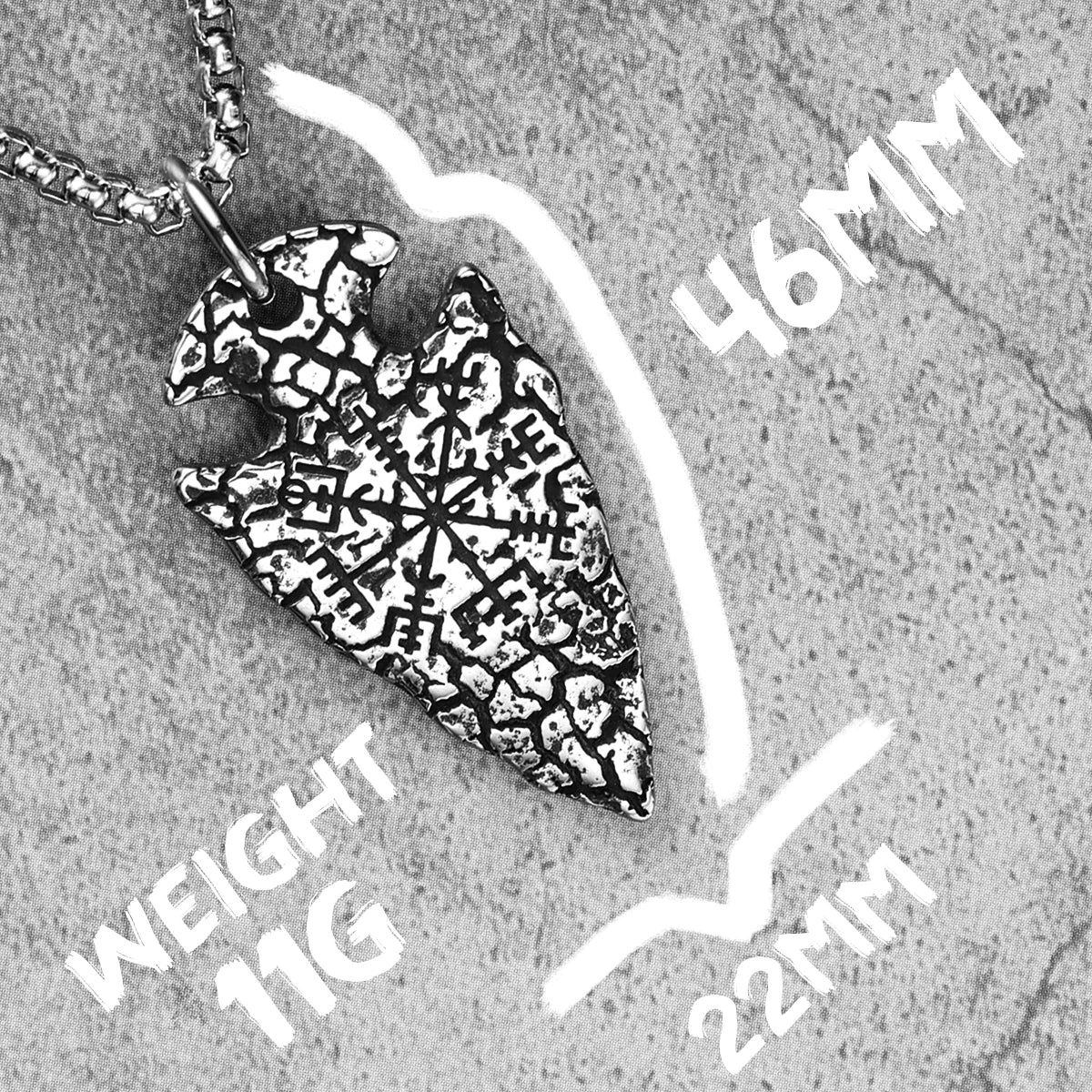 Retro Arrow Viking Stainless Steel Jewelry Men Necklaces With Pendant For Male Women Punk Hip Hop Accessories Gifts Wholesale