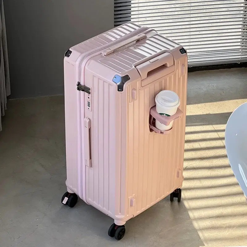 Thickened large capacity luggage compartment, 20 inch boarding case, 24 inch anti drop suitcase, password box, travel luggage