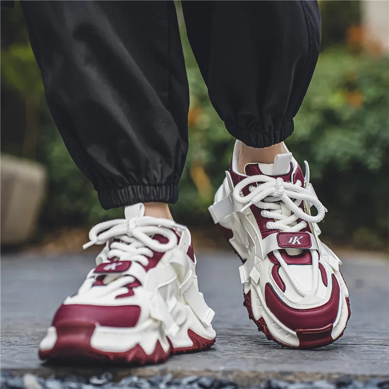 Men's Casual Sneakers - Height Increasing Thick Sole - EVA Insole | KIMLUD