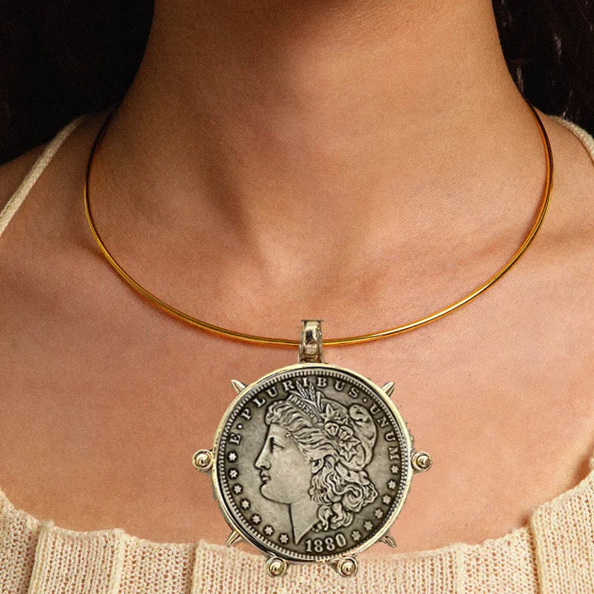 Copper Gothic Cuban Chunky Necklace — Copper | KIMLUD