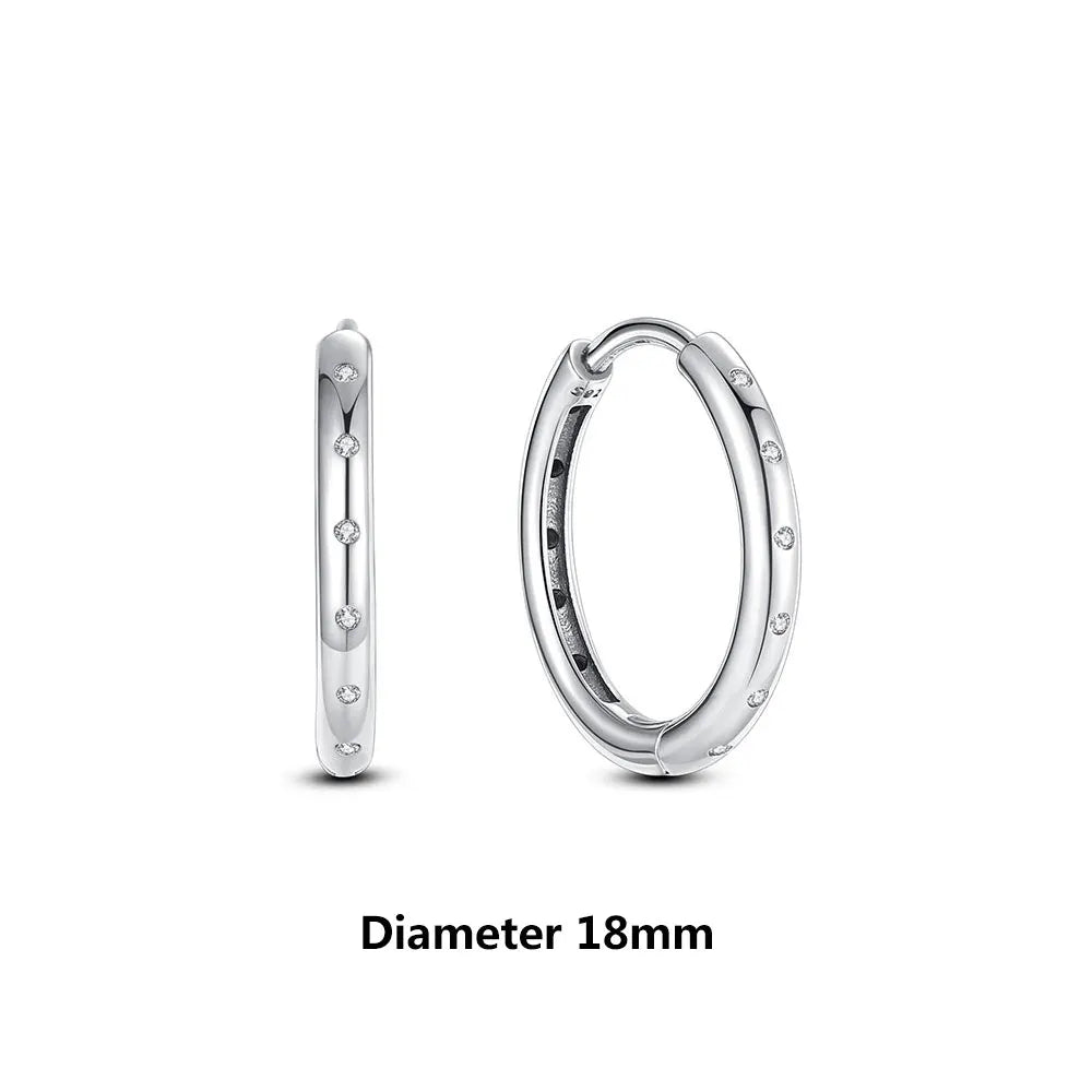 Sterling Silver Stud Hoop Earrings Crown Heart Bee — Rose Gold | KIMLUD
