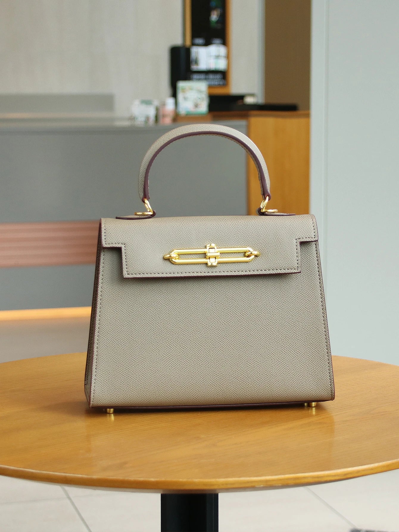 PU Leather Elegant Everyday Handbag — Black | KIMLUD