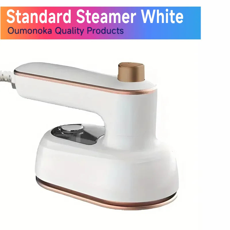 Stainless Steel Travel Steam Iron Compact Portable Garment Steamer — Silver | KIMLUD