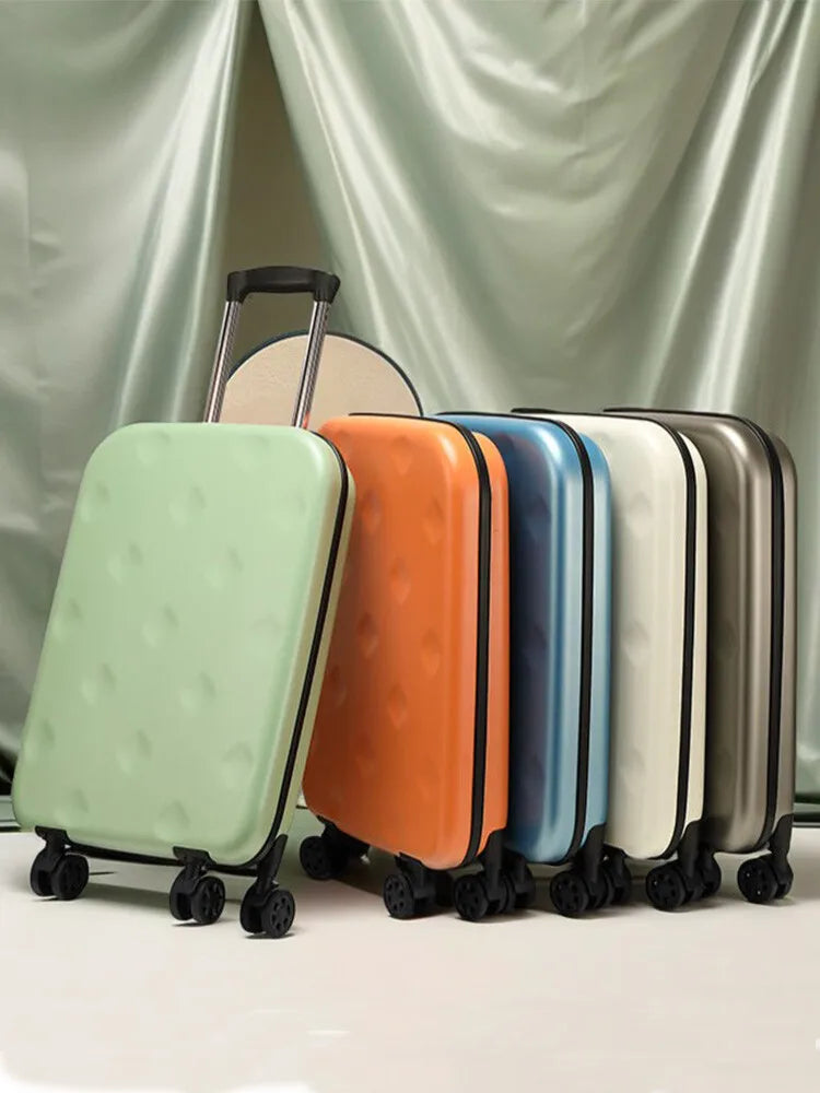 Foldable Luggage with Multi-Directional Silent Wheels – 20 Inch Airline Approved Cabin Bag + 24 Inch Checked Suitcase Portable