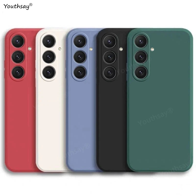 Liquid Silicone Phone Case Soft Original — Black | KIMLUD