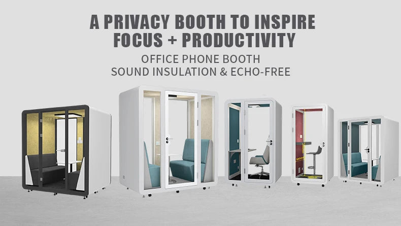 Sound Insulation Silent Booth – Detachable – Aluminum Frame | KIMLUD