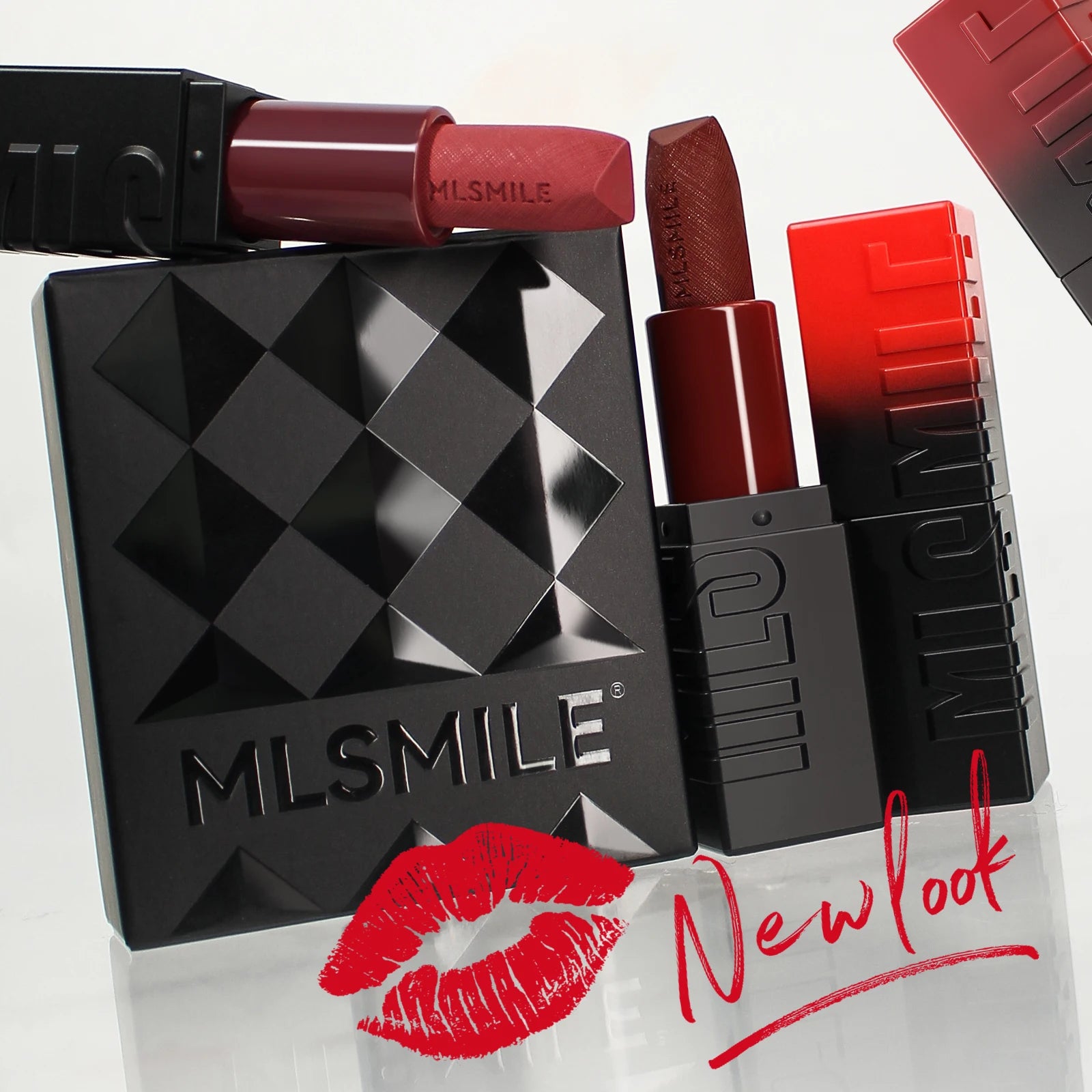 3-Piece Embossed Matte Lipstick Set, Long-Lasting and Hydrating, Easy Application for a Natural Look, Smooth Velvet Matte Finish
