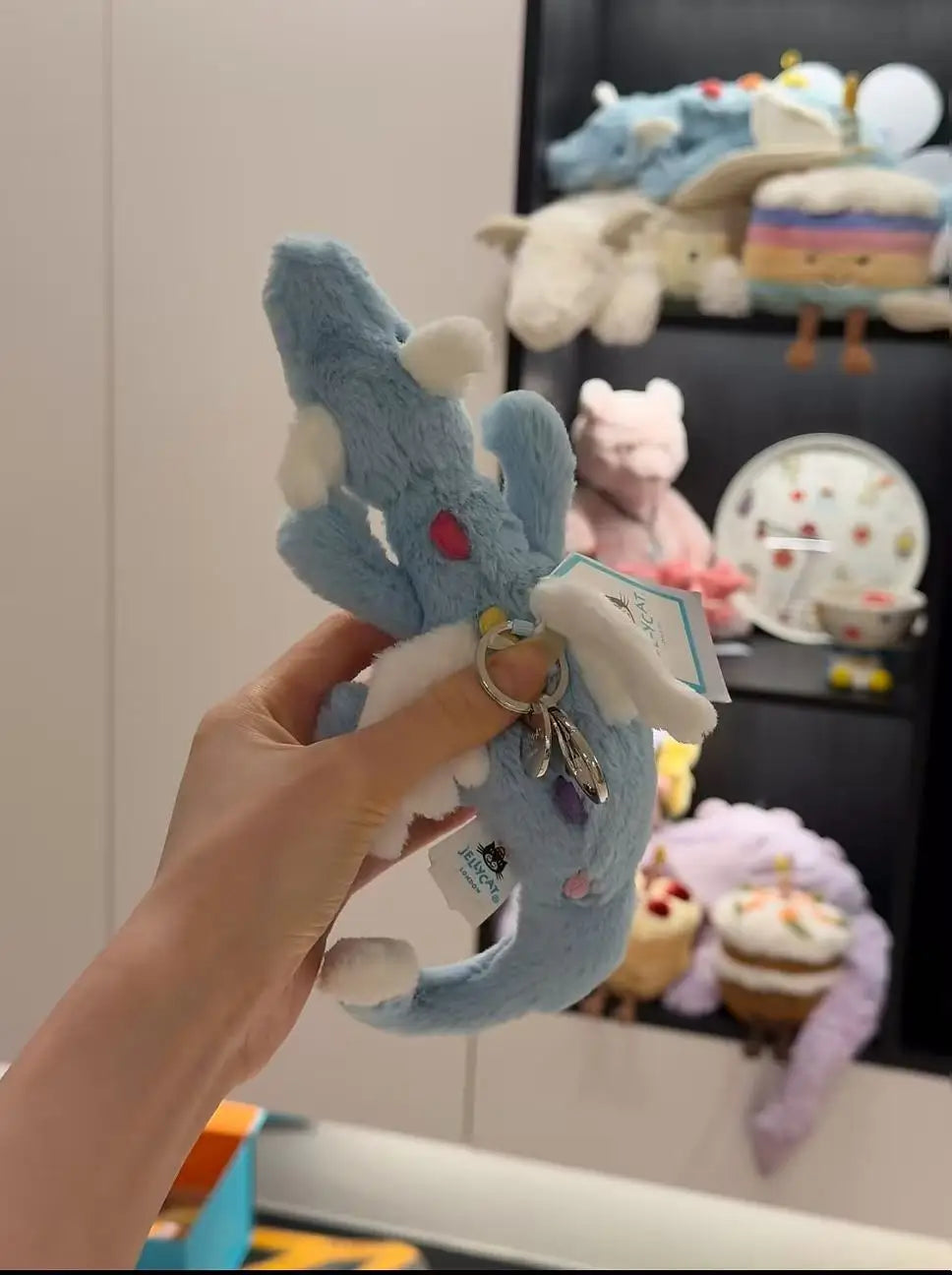 Fluffy Plush Bird Toy With Soft Furry Coat — Blue | KIMLUD