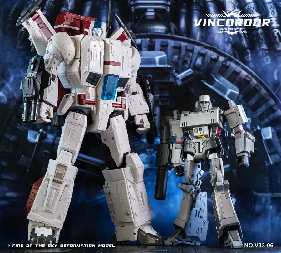 Enlarged Version KO MP57 Deformation Toy Model Car Robot Airplane - Vincoroor Jetfire Skyfire Siege Series V33-06