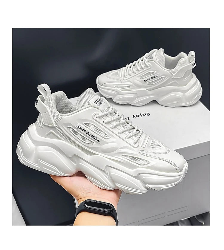 Breathable Mesh Sneakers Sport Walking — Black | KIMLUD