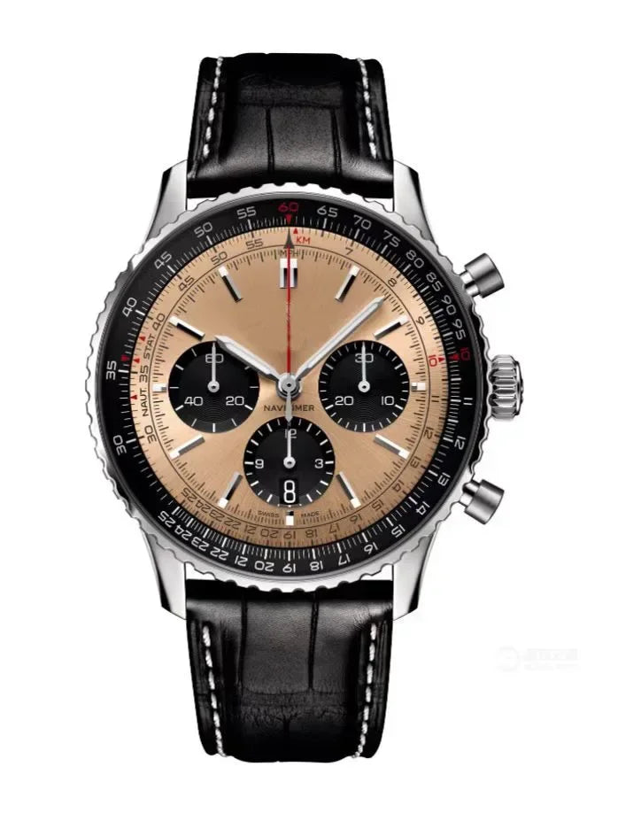 2025 Original Brand Men Watches Classic Multifunction Stainless Steel Automatic Date Watch Business Chronograph Quartz Watch