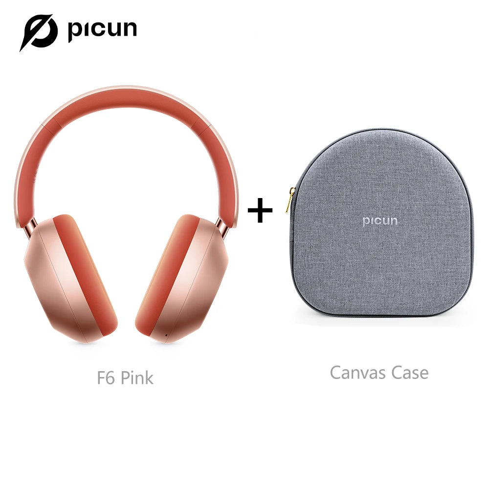KIMLUD, Picun F6 Active Noise Cancelling Bluetooth Headset Hi-Res ANC Head Tracking 3D Audio Wireless Headphones APP Control Low Latency, KIMLUD Womens Clothes