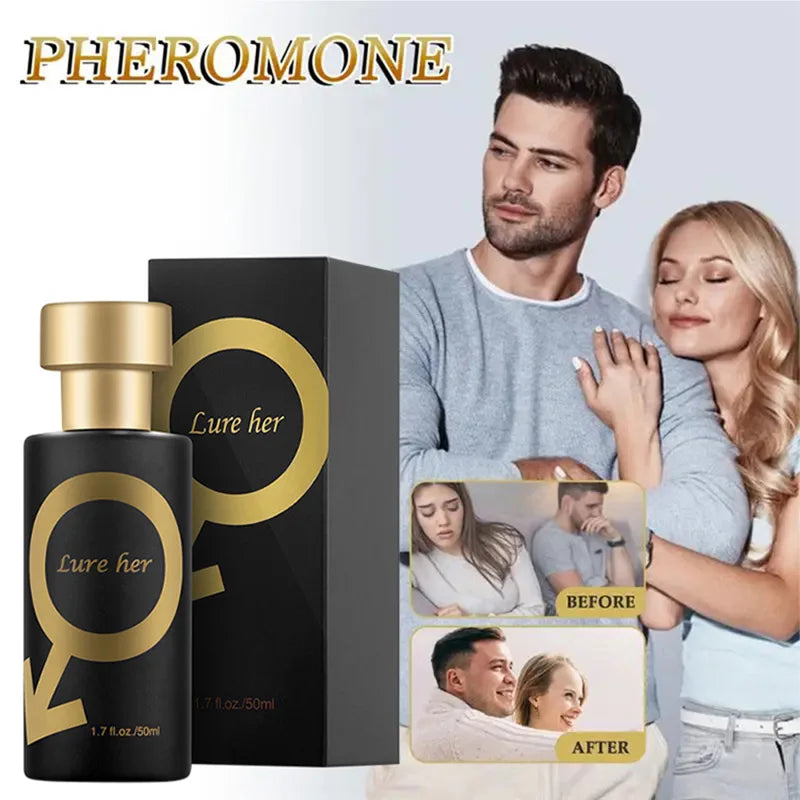 Unisex Pheromone Perfume For Attraction — Gold | KIMLUD