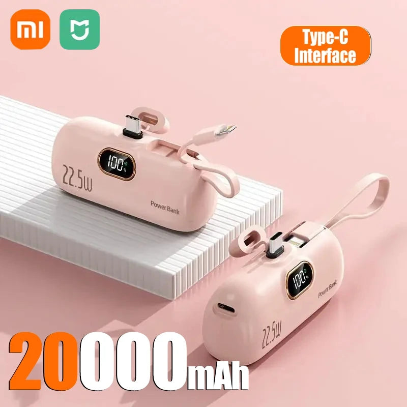 Xiaomi Mini Convenient Mobile Power Bank 30000mah Portable Fast Charging  suitable for iPhone 16 15 14 Samsung External Battery