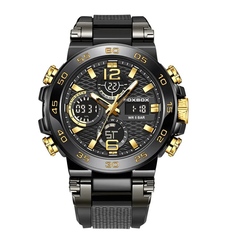 Stainless Steel Chronograph Diver Watch — Gold | KIMLUD