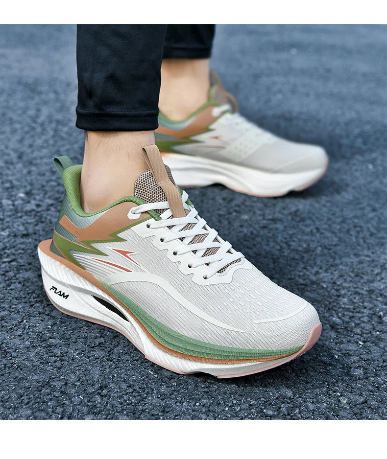 Men Sports Running Shoes Casual Marathon Breathable Lightweight Women's Comfortable Athletic Nonskid Walking Sneakers Outdoors