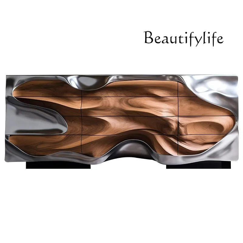 Modern minimalist design light luxury artist home dining room side cabinet living room furniture