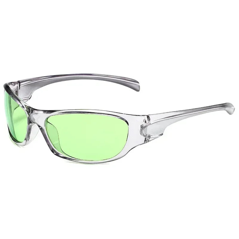 New Punk Y2K Sunglasses Women Goggle Luxury Brand Wrap Square Sun Glasses 2000'S Shades Eyewear UV400 Female Designer Eyeglasses