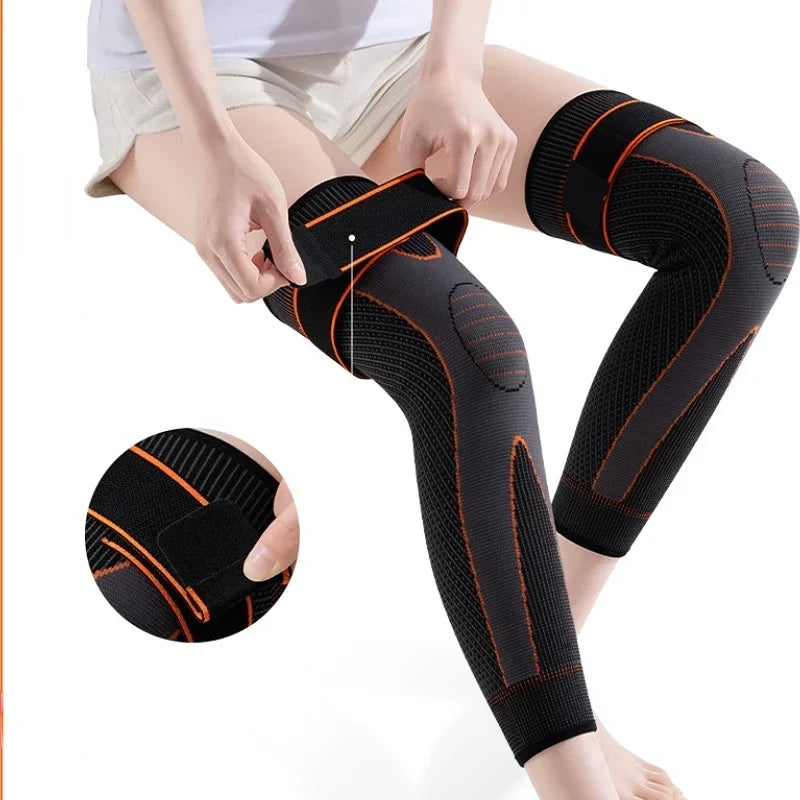 KIMLUD, 1 Pc Self Heating Knee Pads Brace Sport Mugwort warmth Long Knee pad Knee Support For Arthritis Joint Pain Relief Leg protection, KIMLUD Womens Clothes