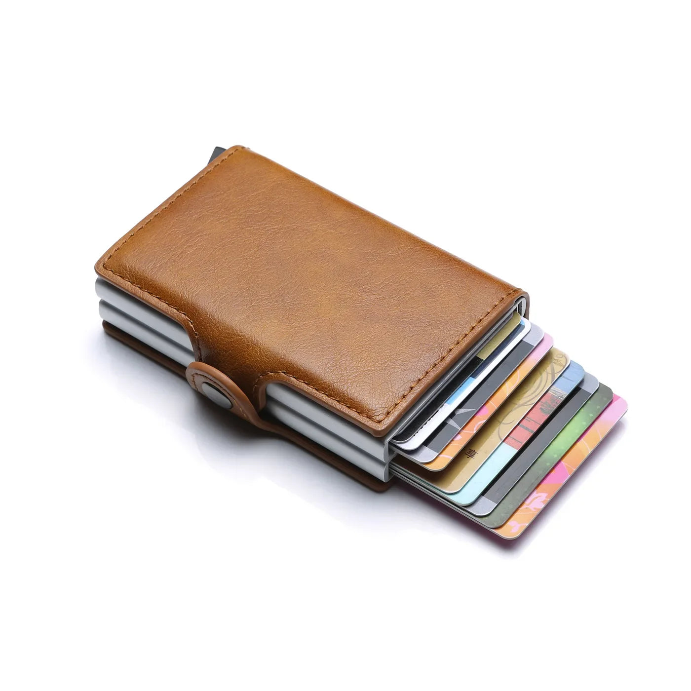 Carbon Fiber Pattern Slim Card Wallets — Black | KIMLUD