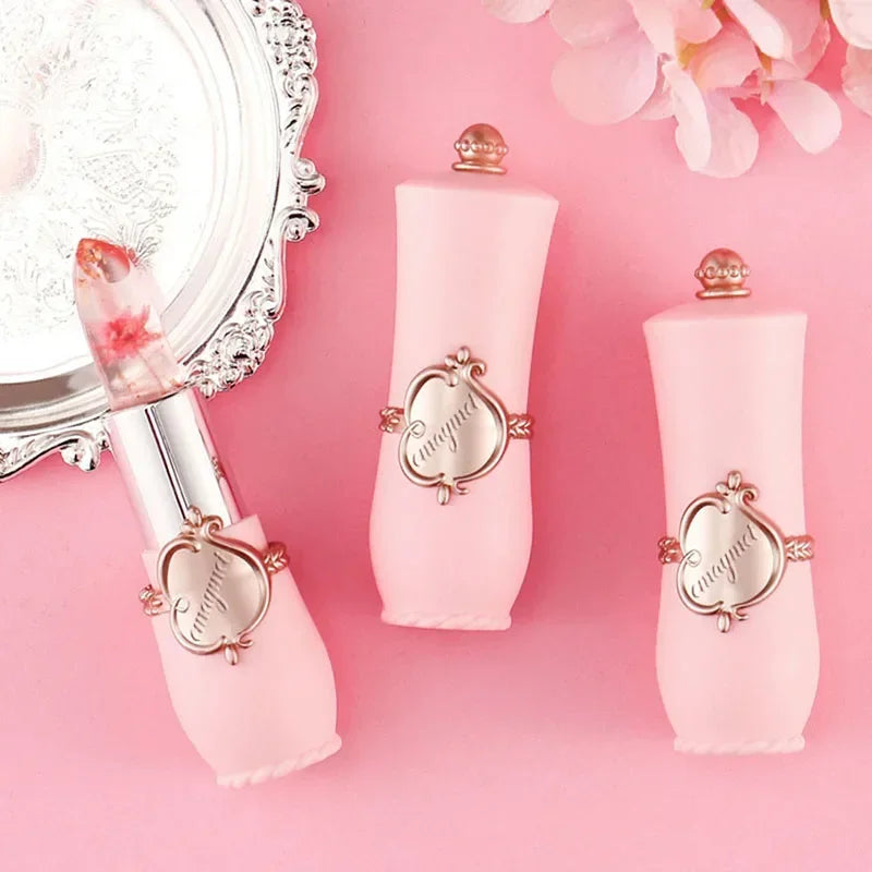 KIMLUD, Jelly Dried Flower Color Changing Lip Balm Transparent Moisturizing Make Up Lipstick Repair Dry Cracks for Lips Care Lipgloss, KIMLUD Womens Clothes