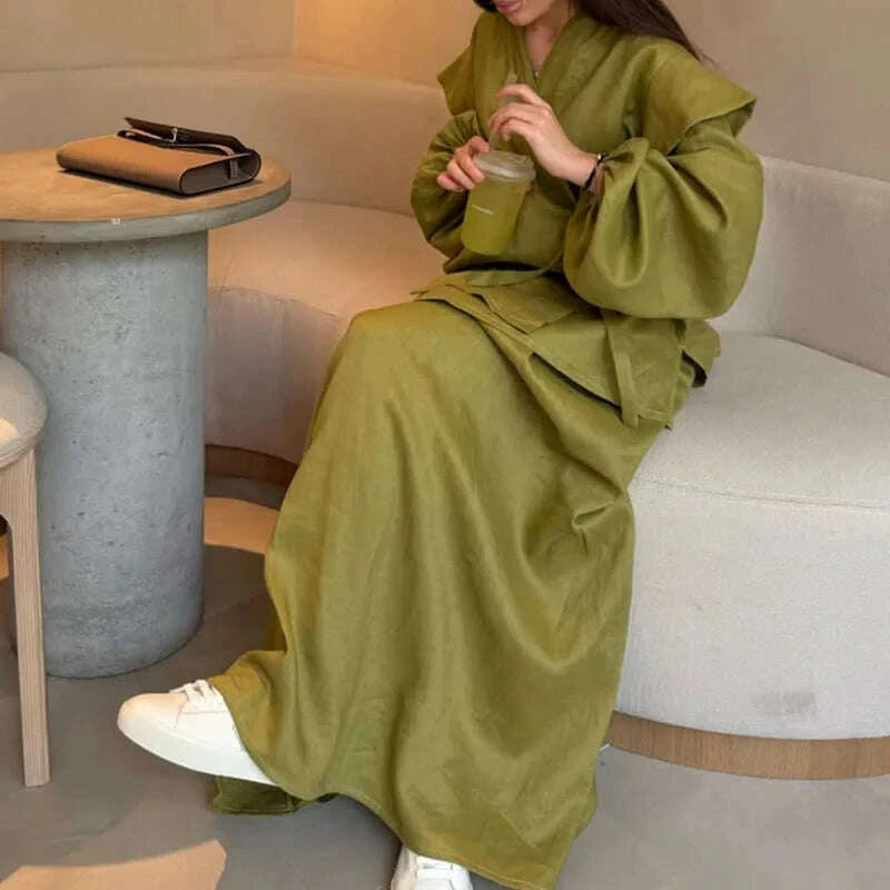 fashion-draped-hight-waist-suits-elegant-v-neck-lace-up-tops-with-long-skirt-set-women-casual-long-sleeve-solid-2-piece-outfitskimlud-womens-fashion-34627974