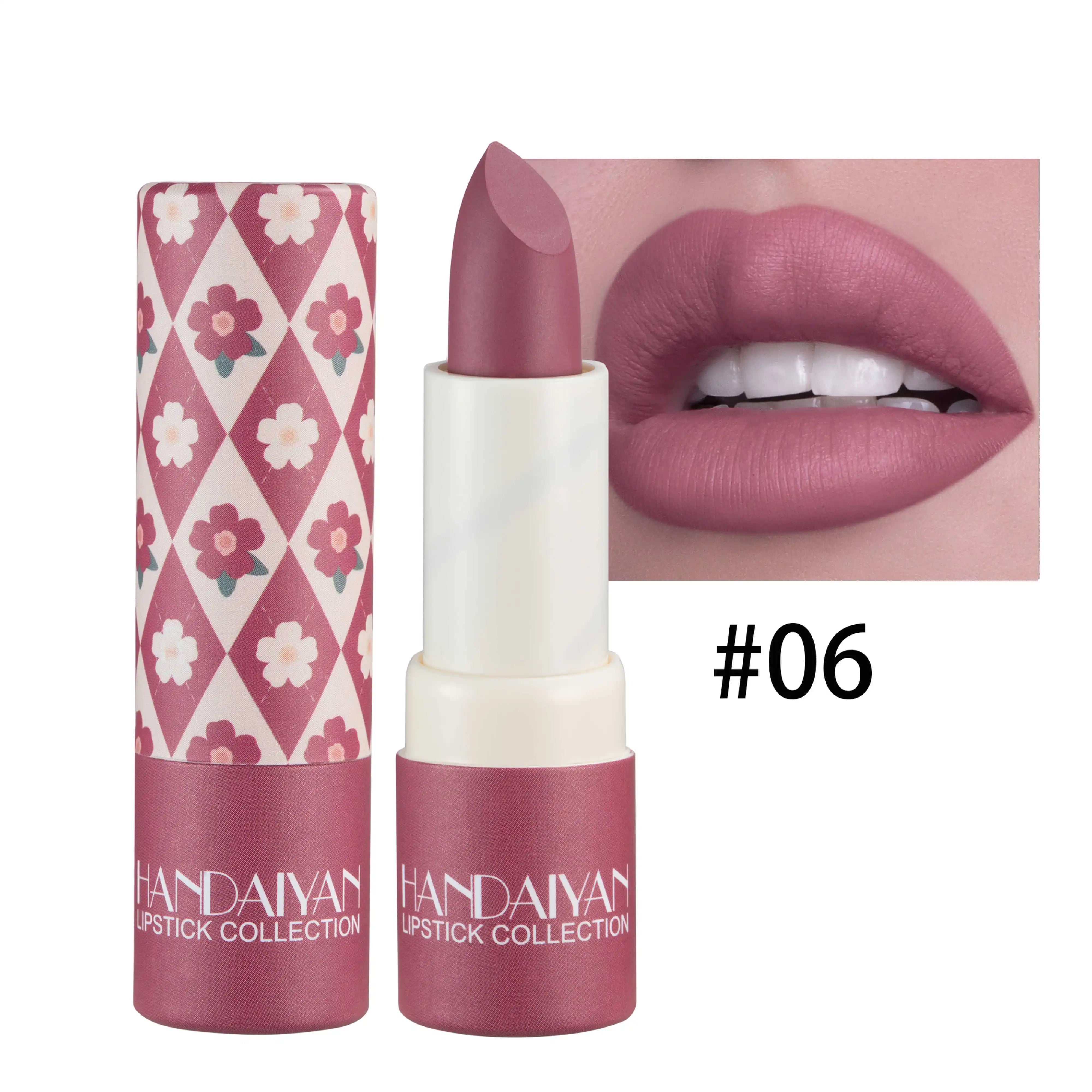 Matte Velvet Lipstick Handaiyan Nude Shade Longwear Creamy Finish — Nude | KIMLUD