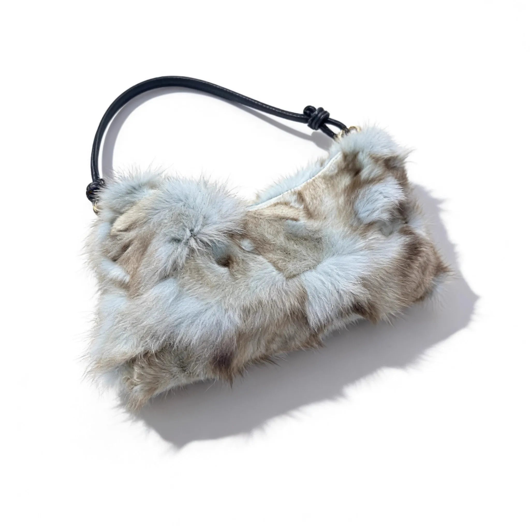 Winter Fox Fur Bag Women's  Bag Fashion  Handbag Ladies Bags Purses Women Shoulder Bag Real Silver Fox Fur Messenger Bags