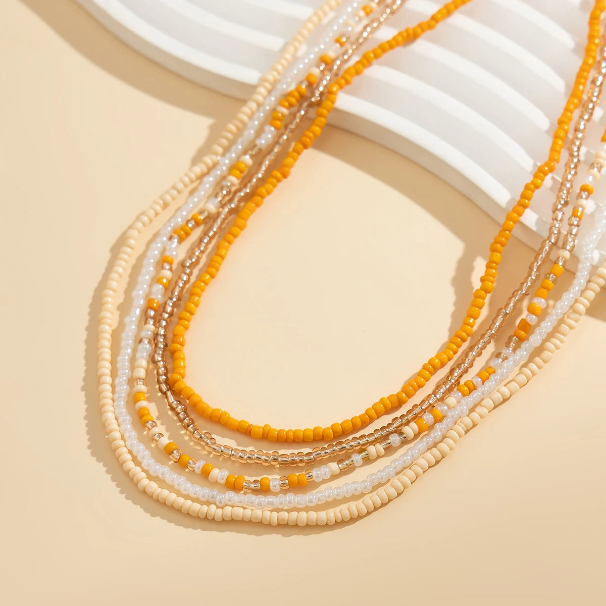 Belly Chain – Bohemian Colorful Rice Bead – Plastic | KIMLUD