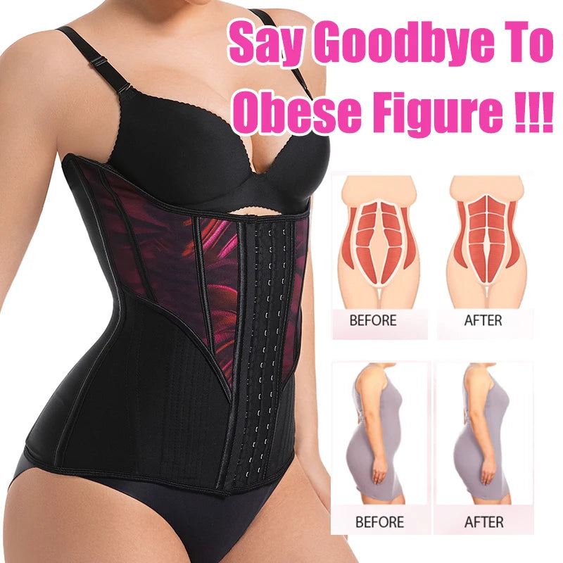 Polyamide Elastane Underbust Waist Cincher Hourglass Waist Trainer — Black | KIMLUD