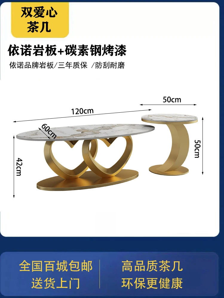 Unique Standing Coffee Table Aesthetic Round Industrial Luxury Coffee Table Modern Simple Mesa Auxiliar Postmodern Furniture