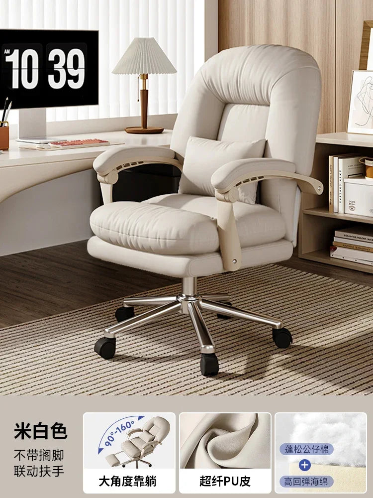 A Contemporary Comfort Synthetic Leather Boss Chair Reclining Office Chair With Sofa Design Business and Home Use